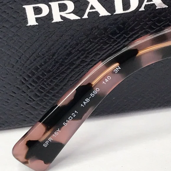 💯- New - PRADA EYEWEAR PR 15YS SUNGLASSESBLACK & PINK